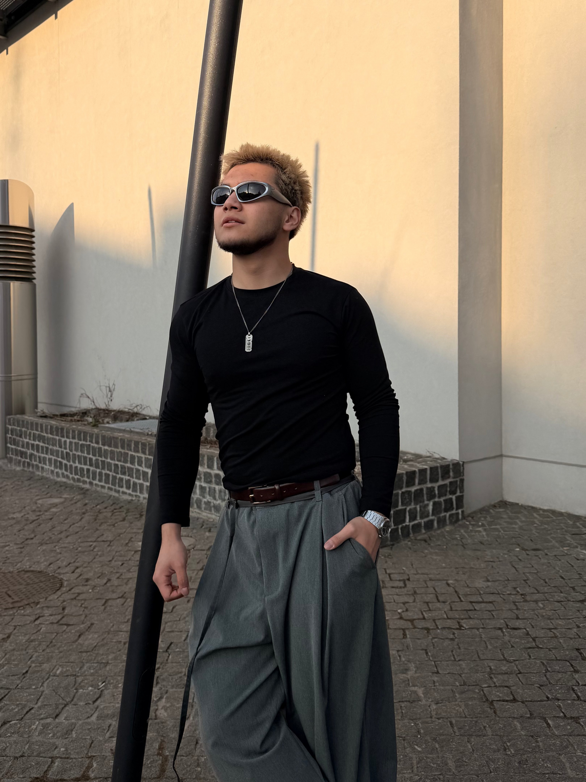 Лонгsleeve ‘SLIM’, ЧОРНИЙ