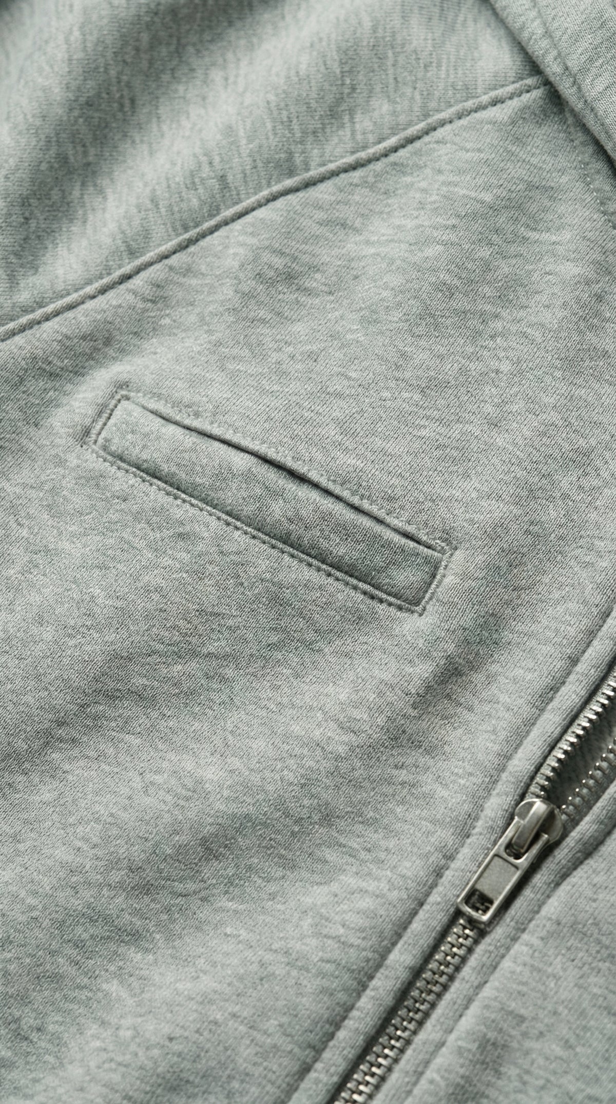 Зіп-худі ‘POCKET’ з карманом, СІРЕ