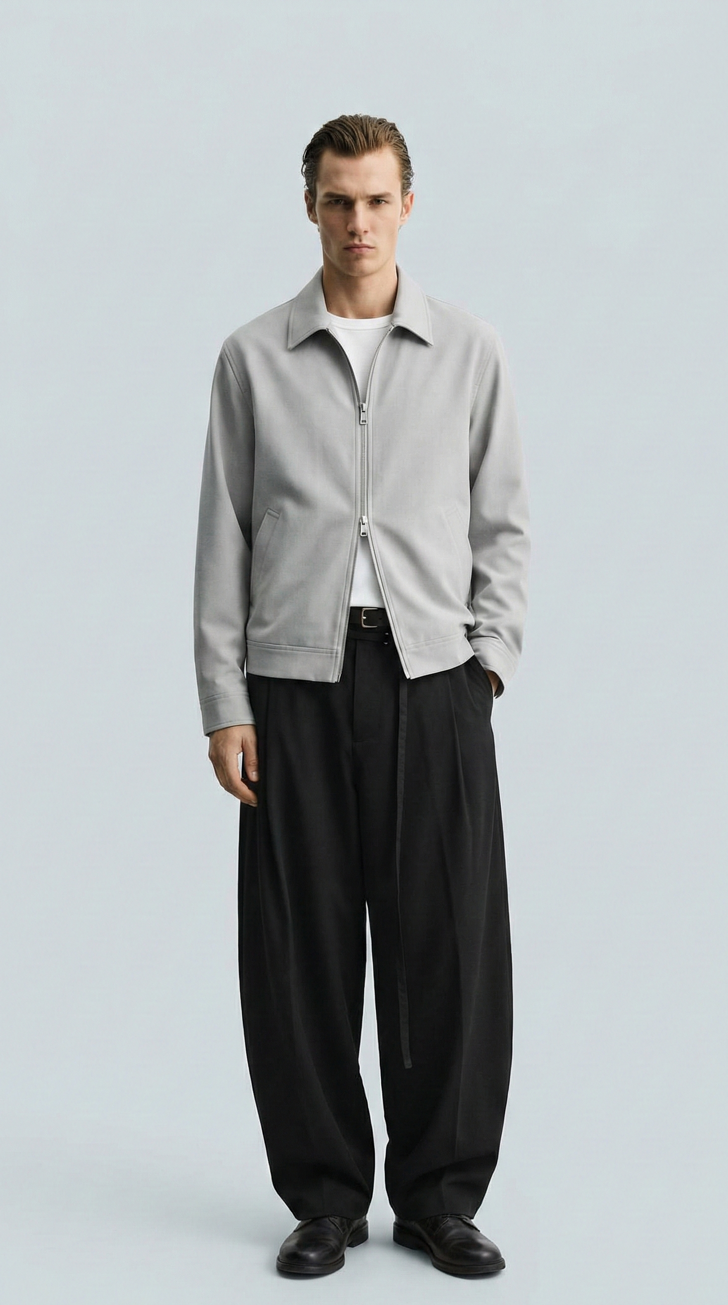 Куртка ‘CLASSY’ з комірцем, СІРА