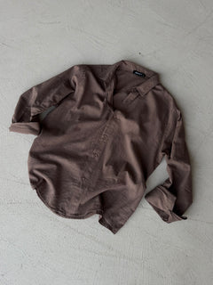 Сорочка з комплекту `COTTON`, КОРИЧНЕВА