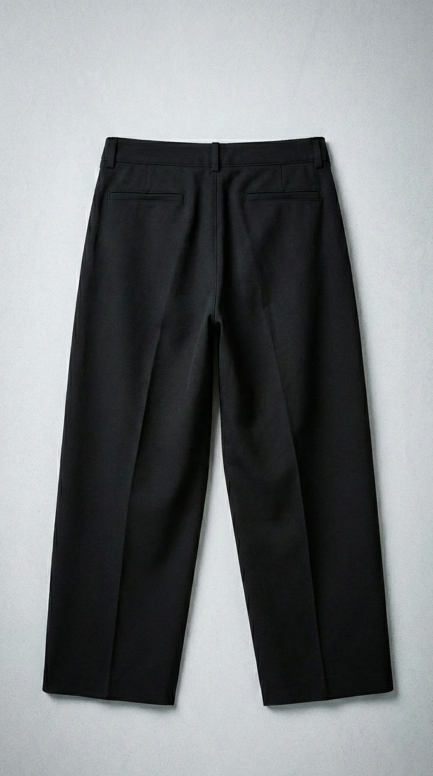 Класичні штани оверсайз з поясом BLACK