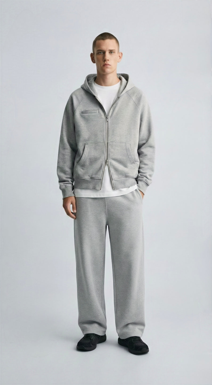 Зіп-худі ‘POCKET’ з карманом, СІРЕ