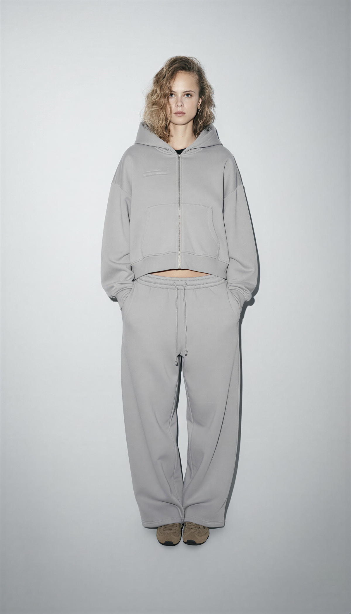 Зіп-худі ‘POCKET’ з карманом, СІРЕ