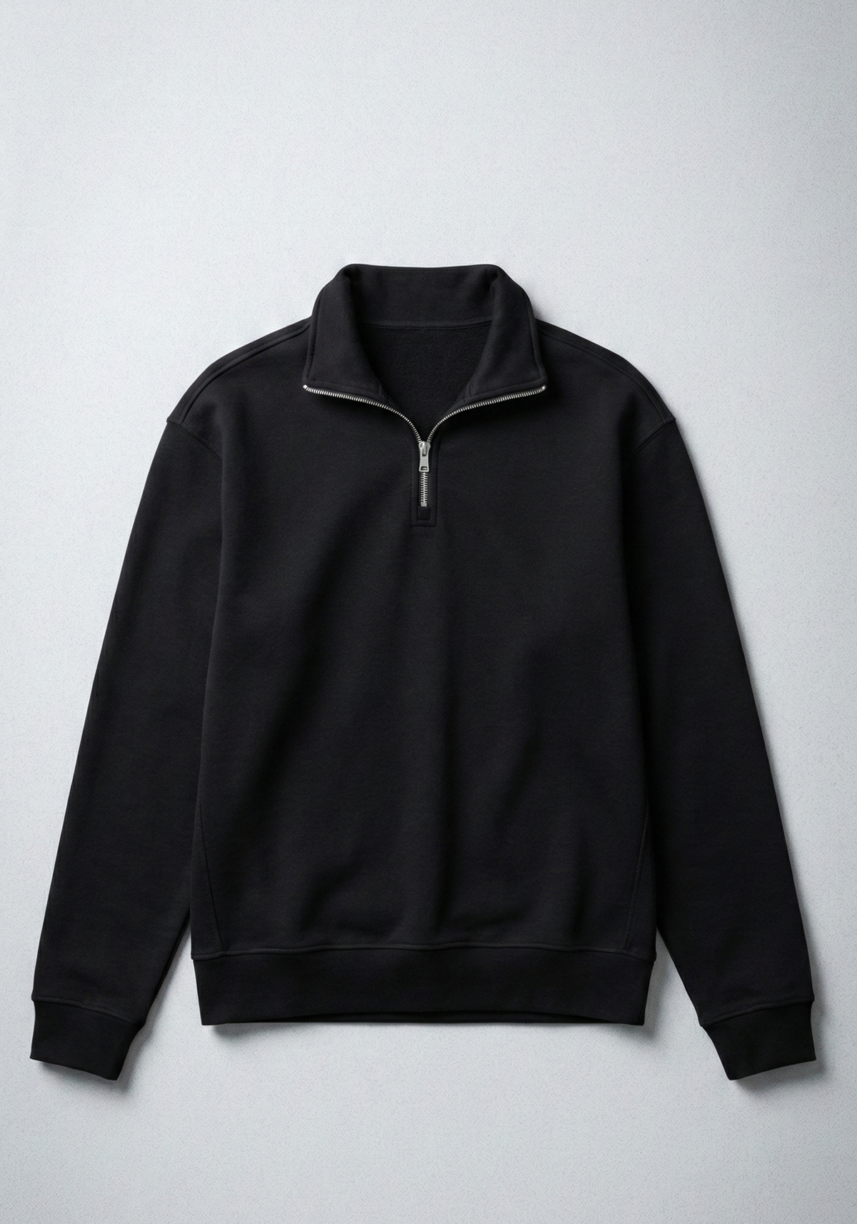 Світшот half-zip ‘REGULAR’, ЧОРНИЙ