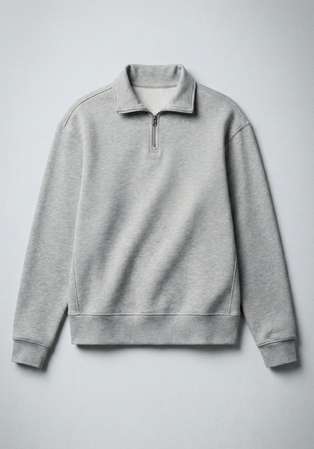 Світшот half-zip ‘REGULAR’, СІРИЙ