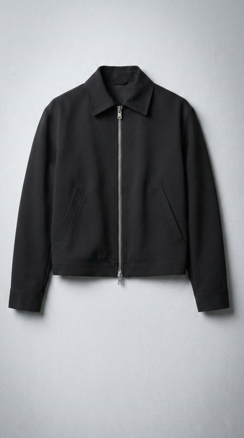 Куртка з комірцем класична BLACK