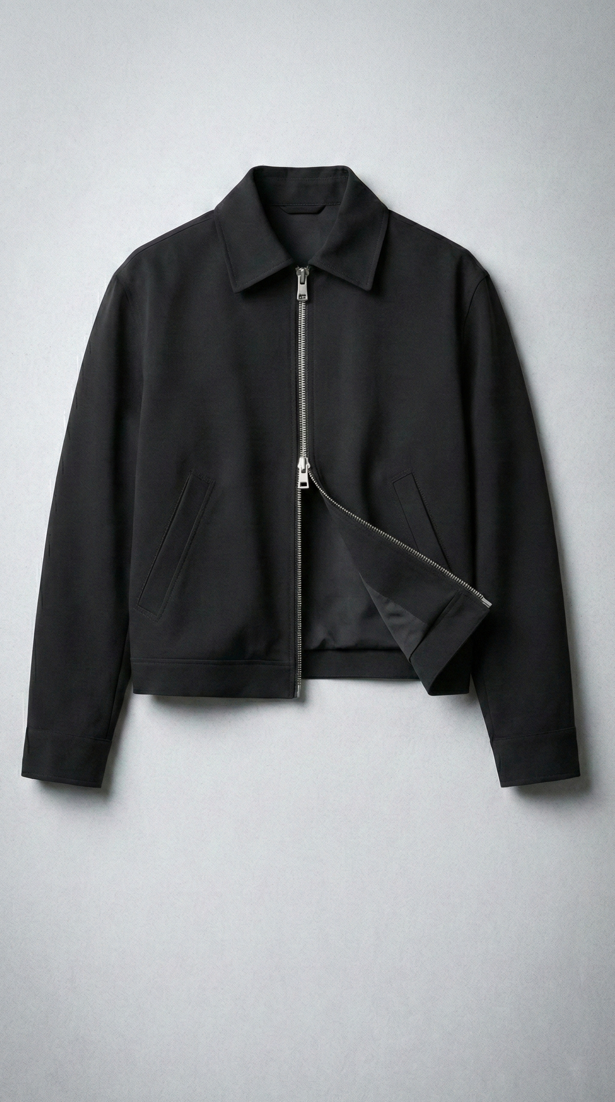 Куртка з комірцем класична BLACK