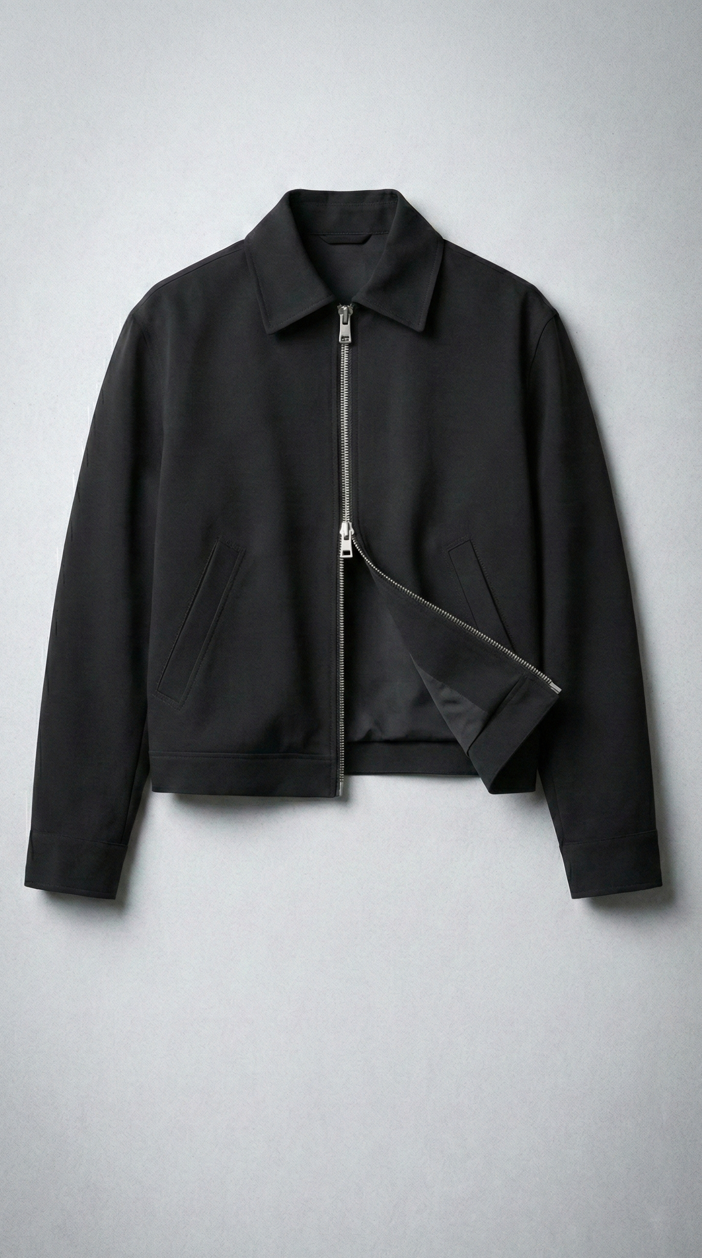 Куртка з комірцем класична BLACK