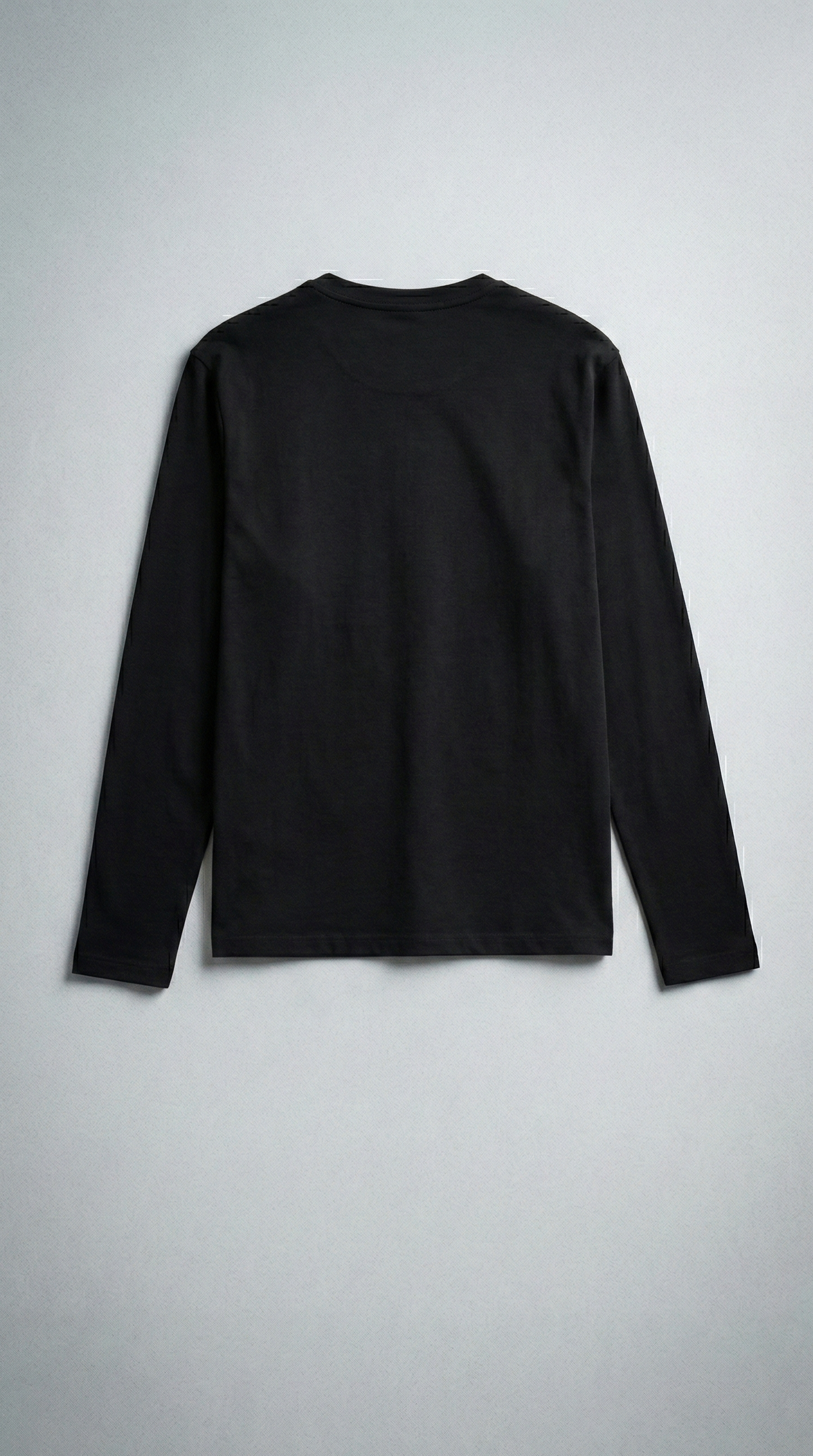 Лонгслів slim fit BLACK