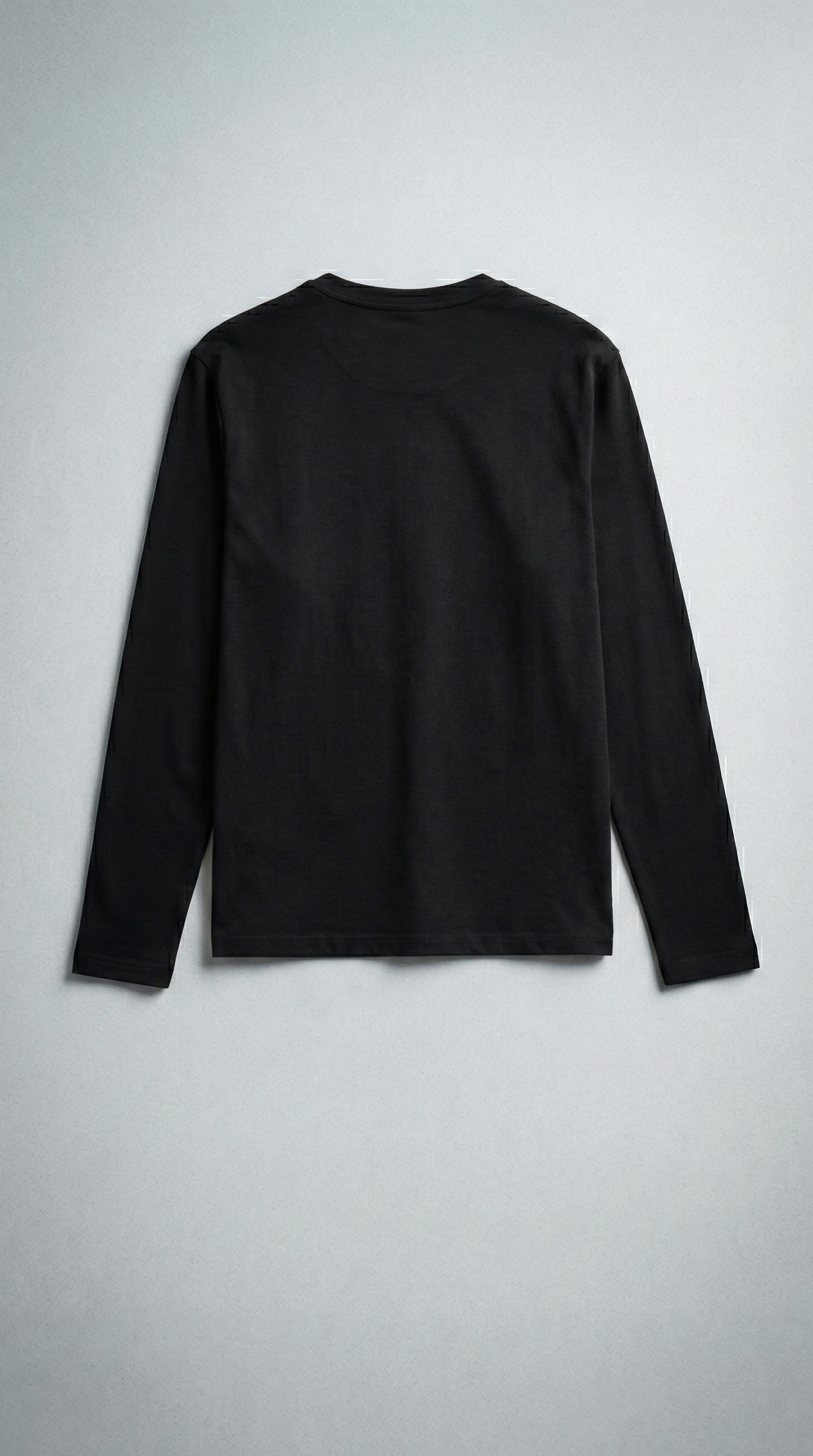 Лонгслів slim fit BLACK