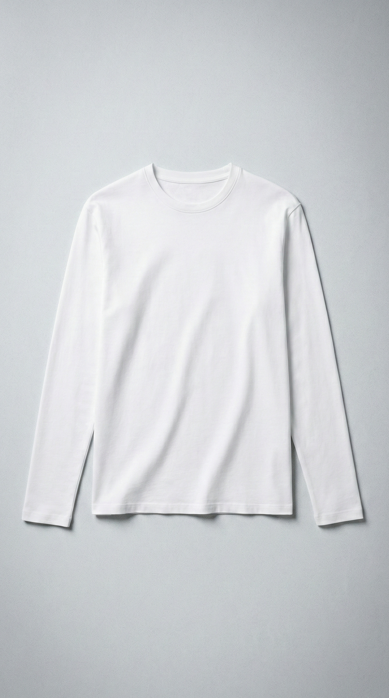 Лонгслів slim fit WHITE