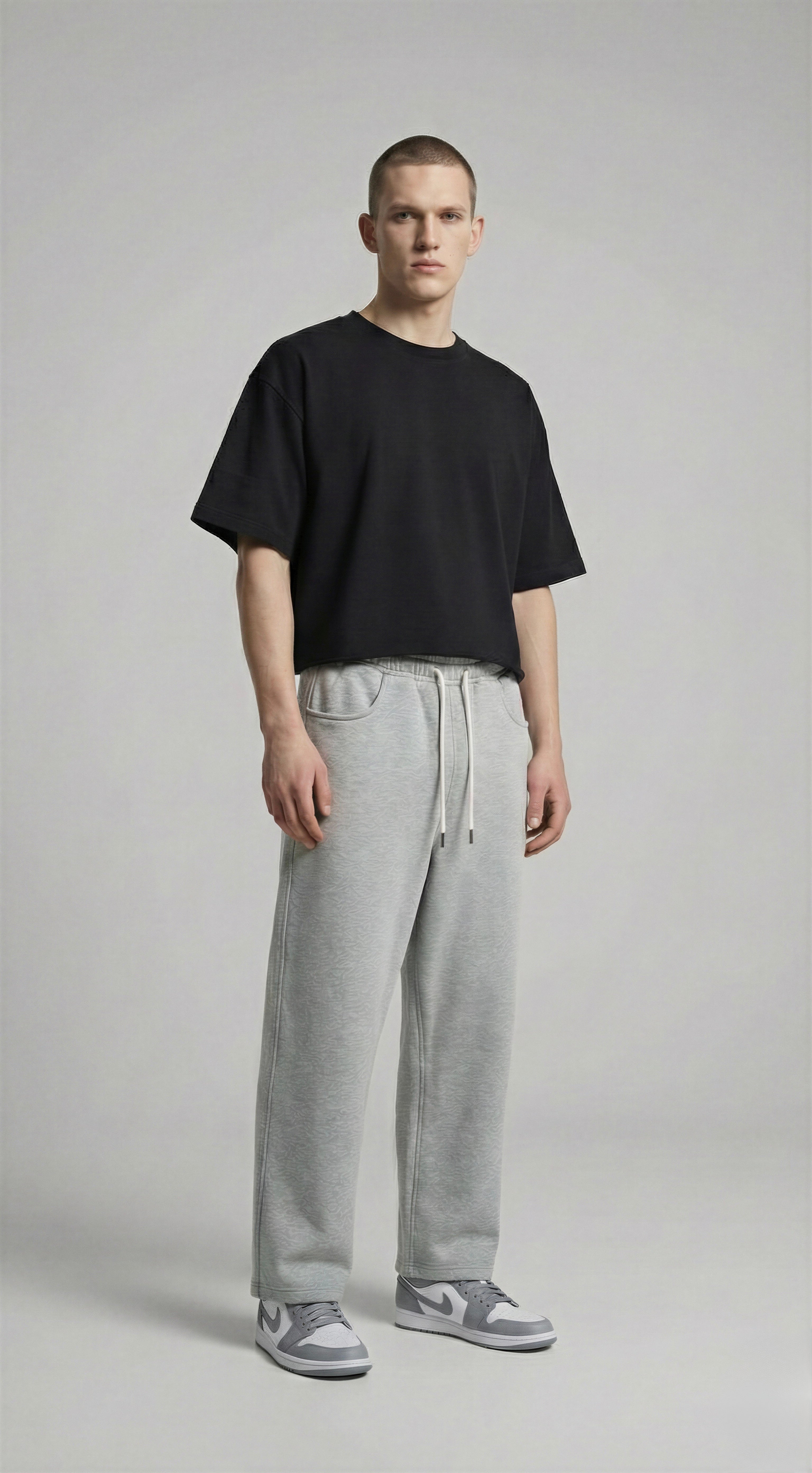 Футболка ‘OVERSIZED’ з щільної тканини, ЧОРНА