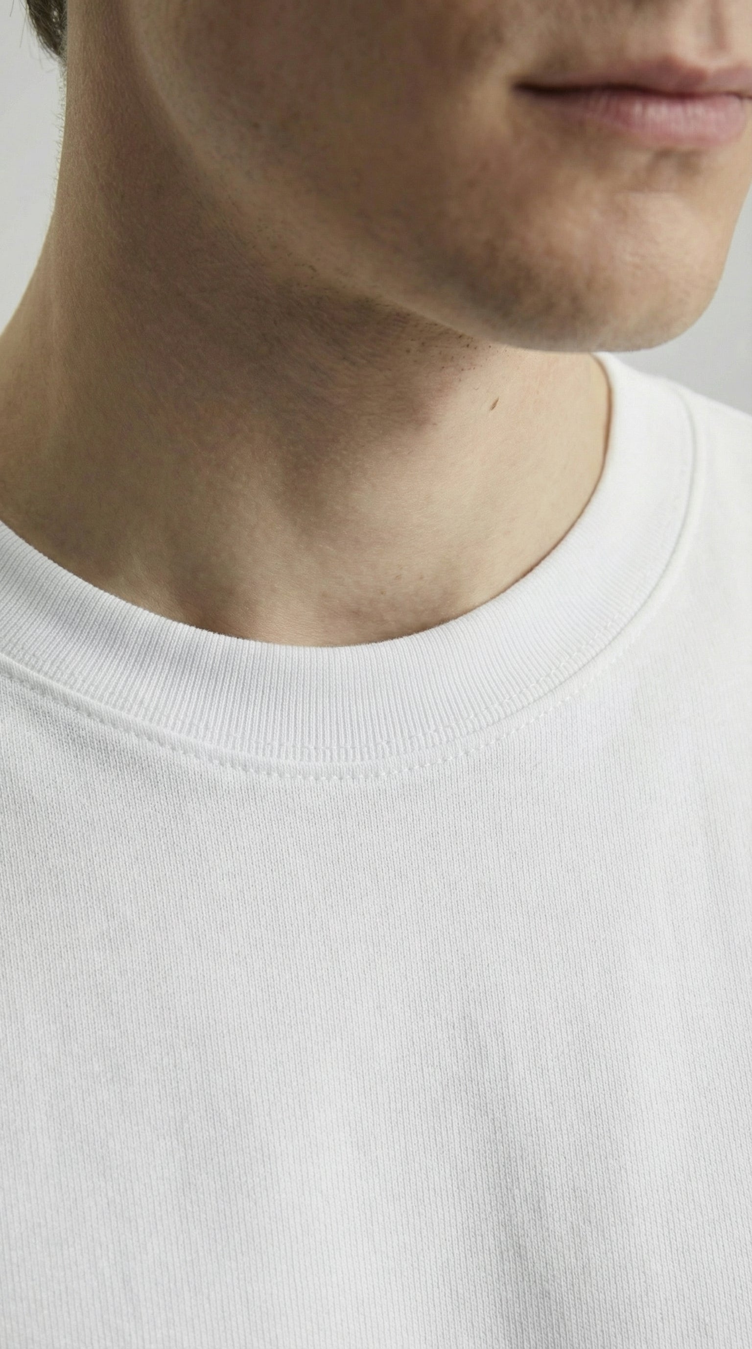 Футболка ‘RELAXED’ з гладкої тканини, БІЛА