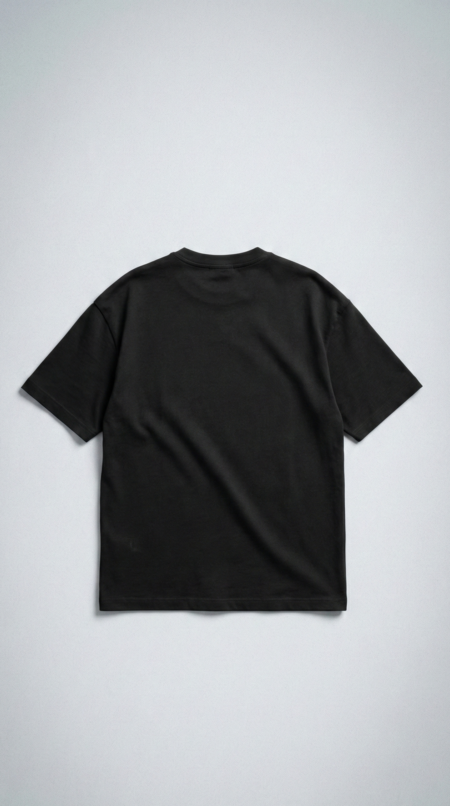 Футболка ‘RELAXED’ з гладкої тканини, ЧОРНА