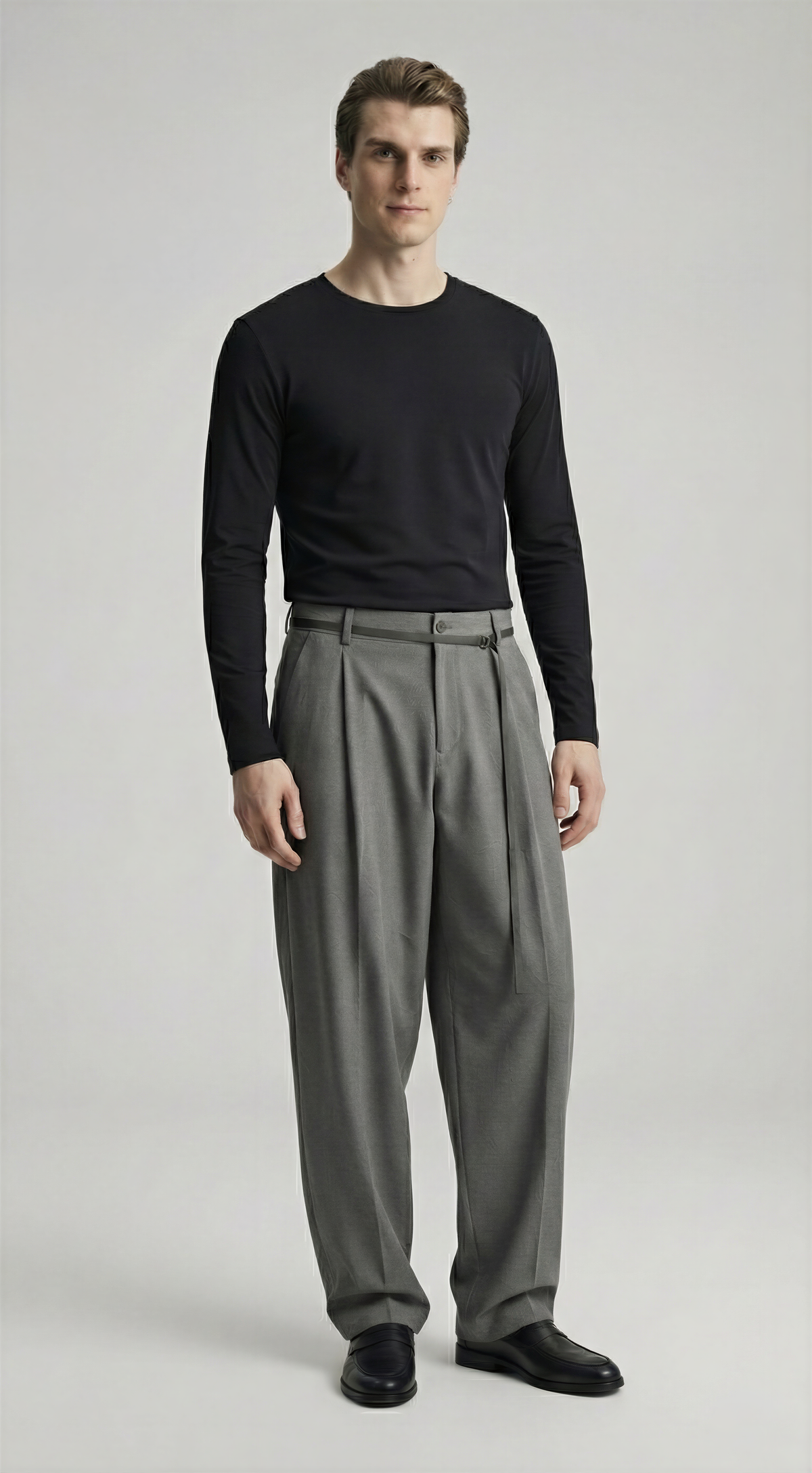 Лонгsleeve ‘SLIM’, ЧОРНИЙ