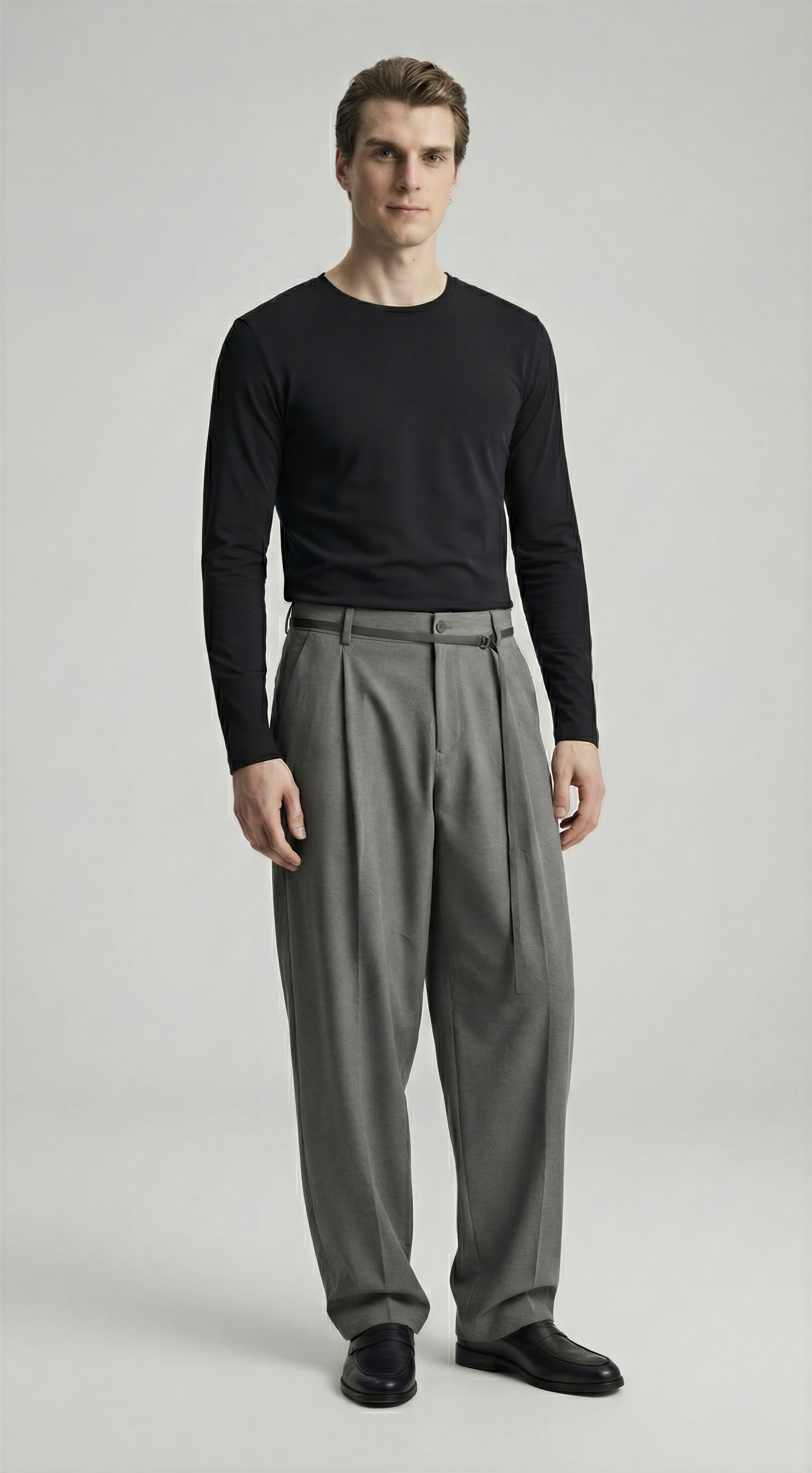 Лонгsleeve ‘SLIM’, ЧОРНИЙ