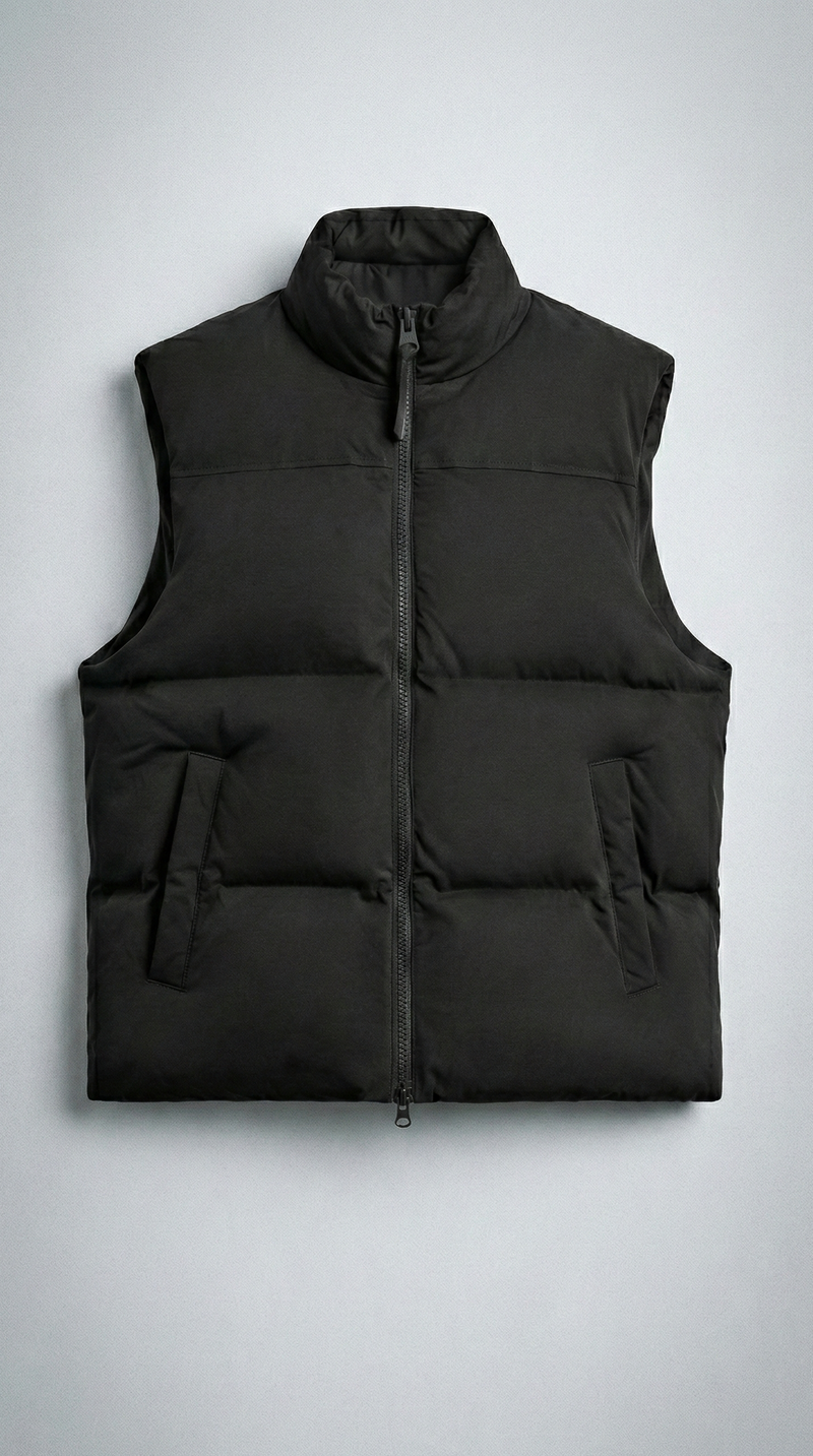 Жилет ‘BASE’ з подвійною змійкою, ЧОРНИЙ